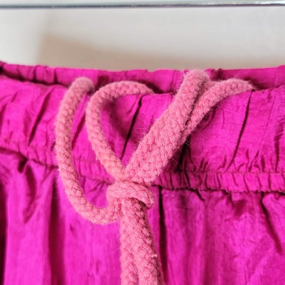 Aviat Sportif 90s Designed in France Women's Shiny Raspberry Lined Joggers SZ XL - Picture 6 of 12